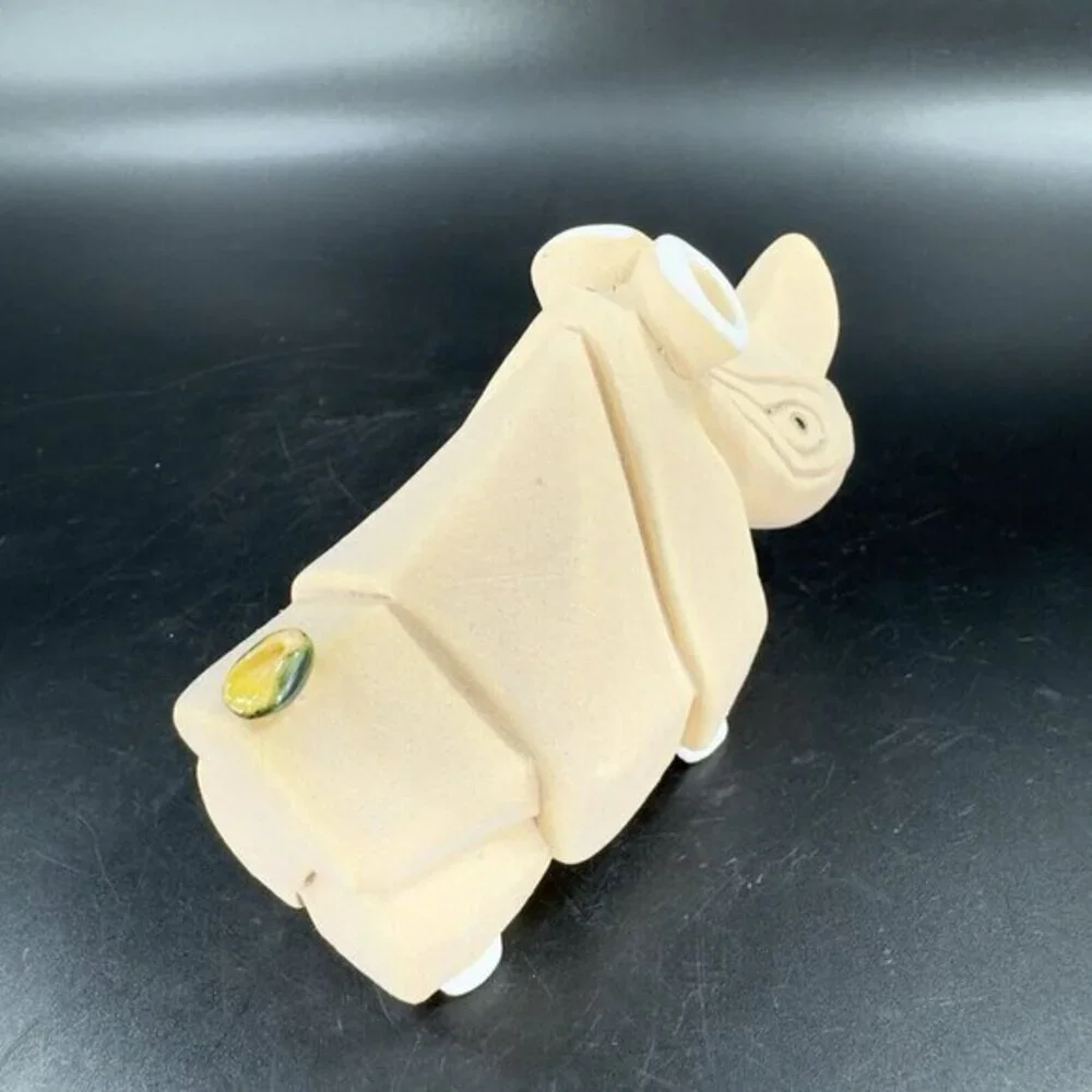 Artesania Rinconada Figurine Made In Uruguay Marked Whimsical Rhinoceroses Rhino